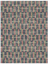Metro Slate & Coral Geometric Rug