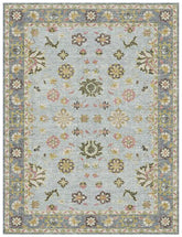 Classic Flora Slate & Rose Rug