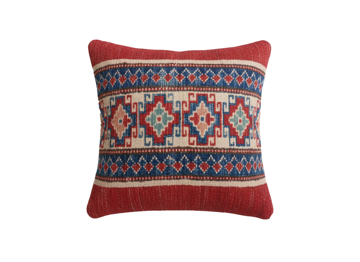 Geometric Medallion Accent Cushion
