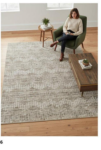Oatmeal Waves Rug