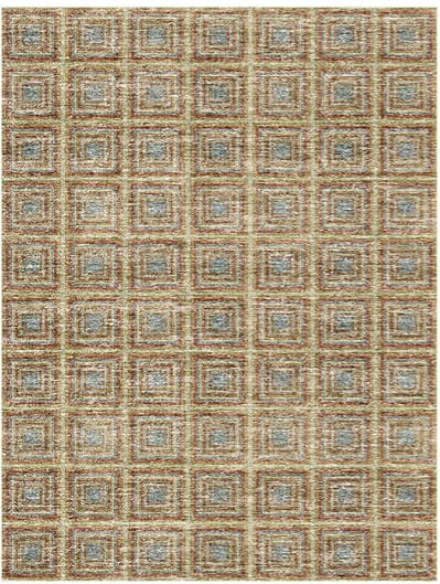 Vintage Copper Cubes Rug