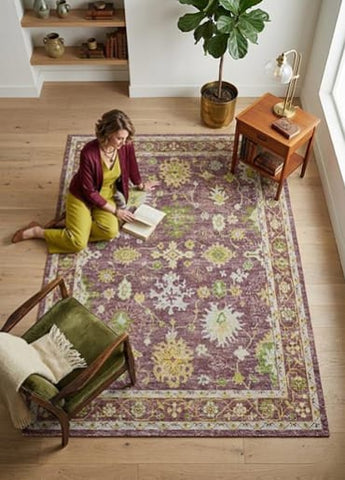 Orchid Amethyst Vintage Rug