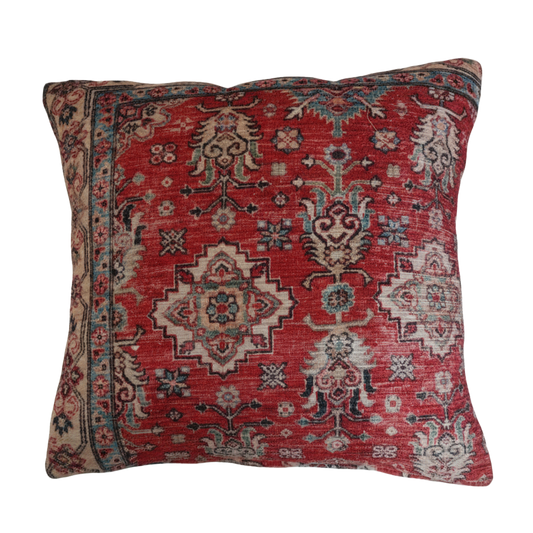 Antique Ruby Persian Accent Cushion