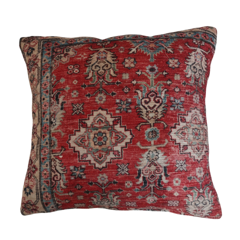 Antique Ruby Persian Accent Cushion