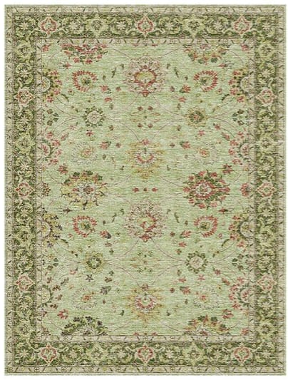 Flora Pistachio Botanical Rug