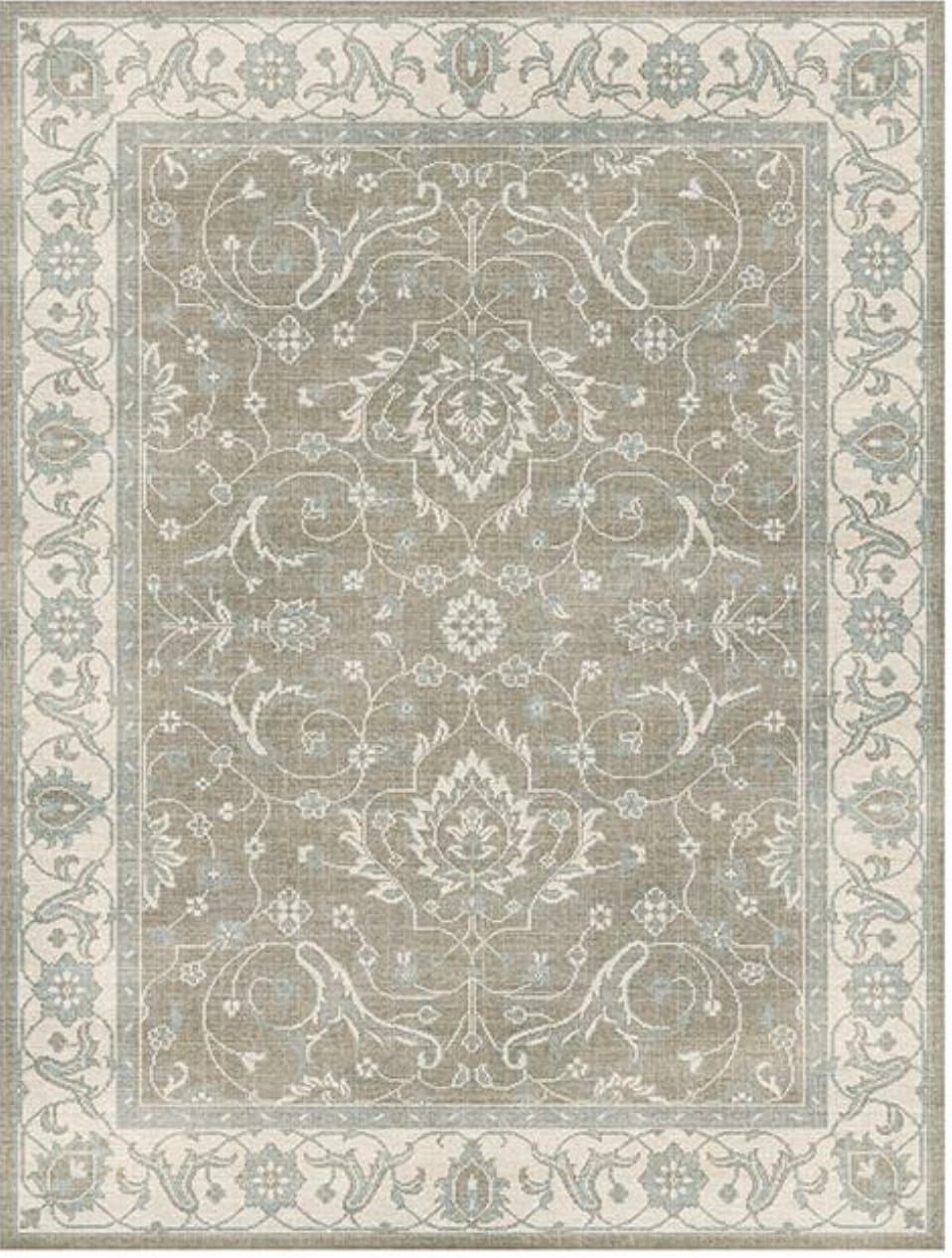 Olivia Sage & Taupe Medallion Rug