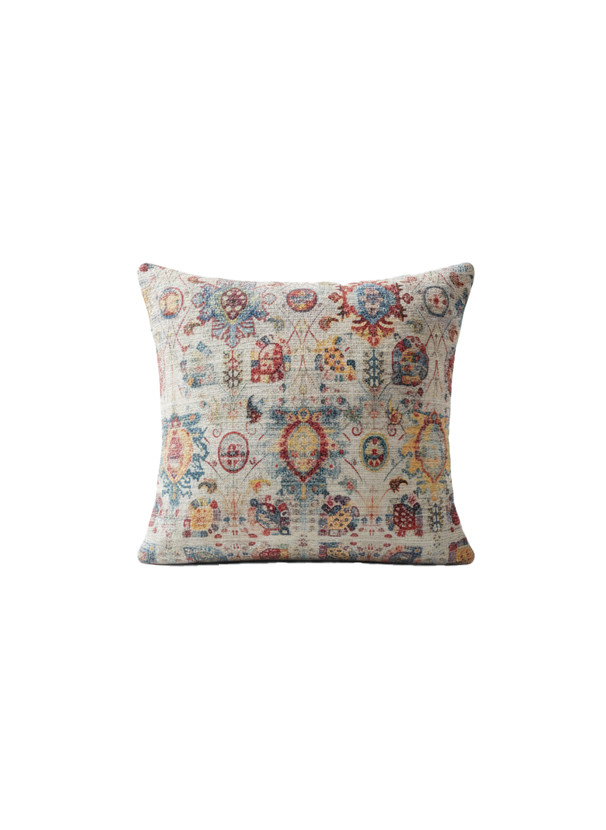 Multi-Color Kilim Pattern Cushion