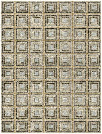 Geometric Dusk Labyrinths Rug