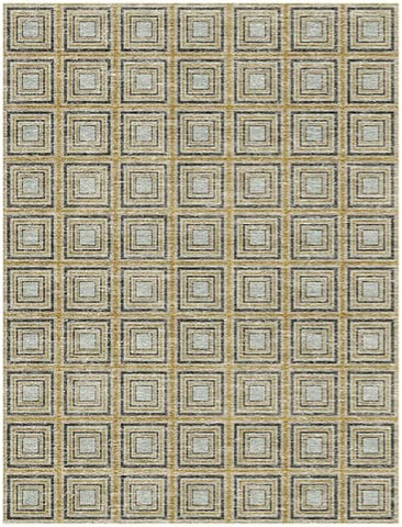 Geometric Dusk Labyrinths Rug