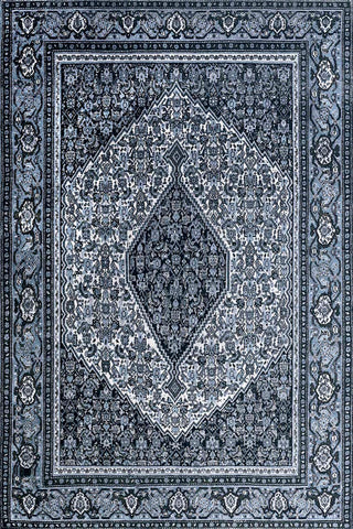 Modern Grey Tribal Stripe Rug