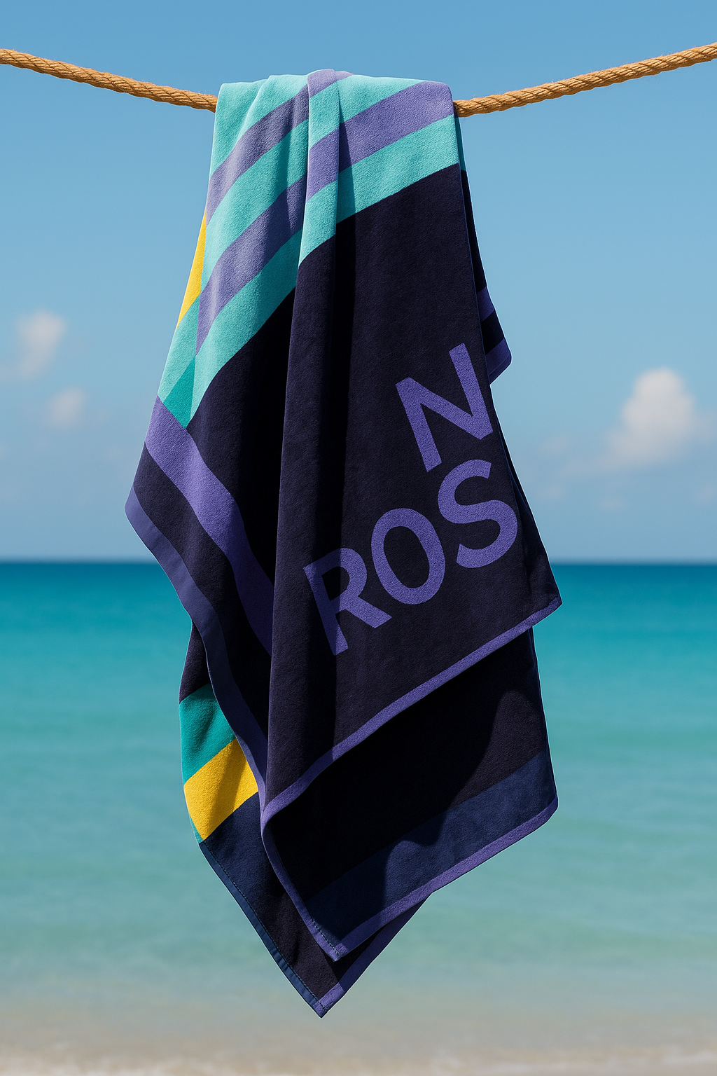 منشفة شاطئ موجة الغروب