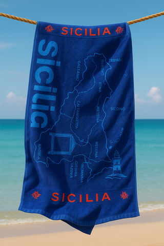 منشفة شاطئ أمالفي الزرقاء