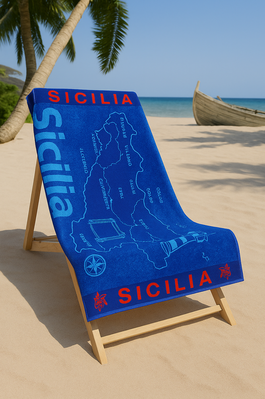 Blue Amalfi Beach Towel