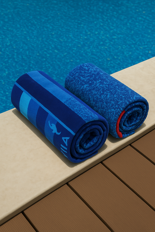 منشفة شاطئ أمالفي الزرقاء