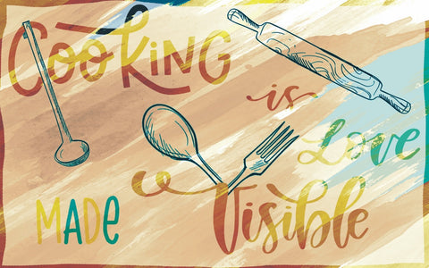 Love Visible Kitchen Rug
