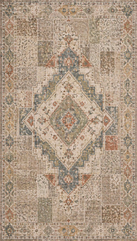 Serene Vintage Patchwork Rug