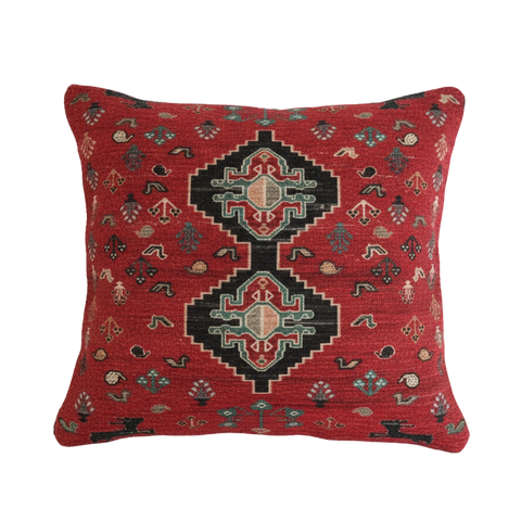🎁 Bold Red Tribal Pattern Cushion (100% off)