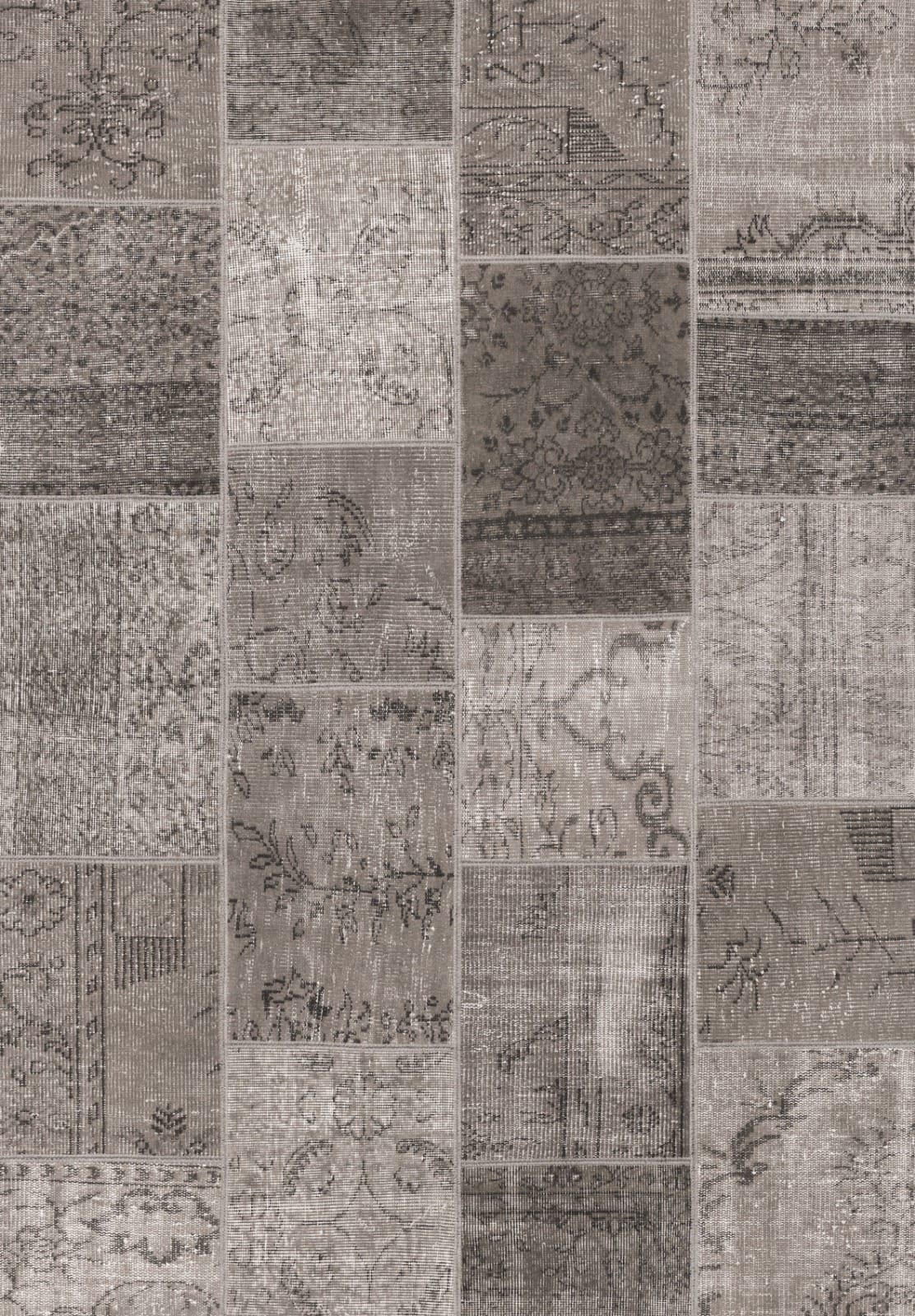 Heritage Patchwork Grey Rug