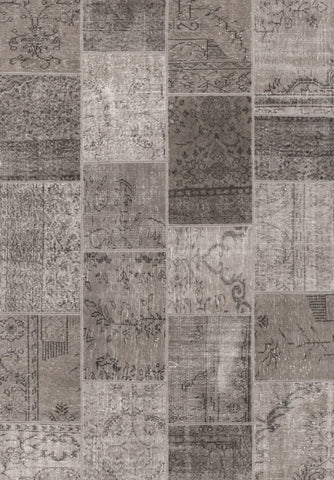 Heritage Patchwork Grey Rug