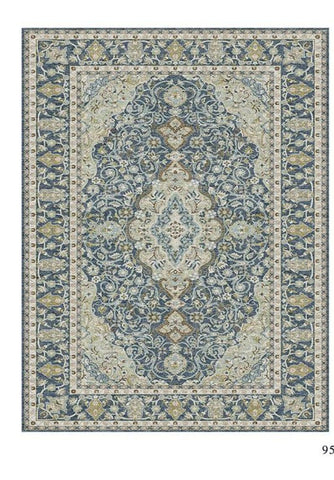 Cyan Medallion Rug