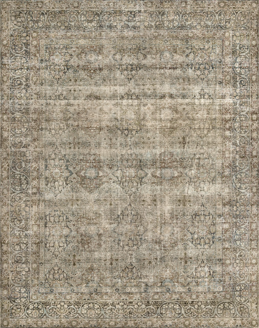 Midnight Galaxy Distressed Rug