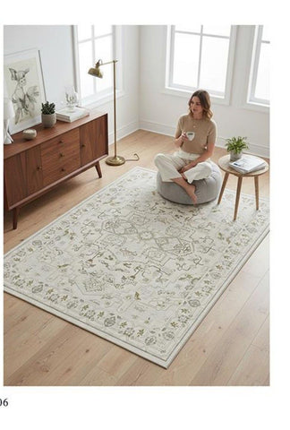 Ivory Baroque Portal Rug
