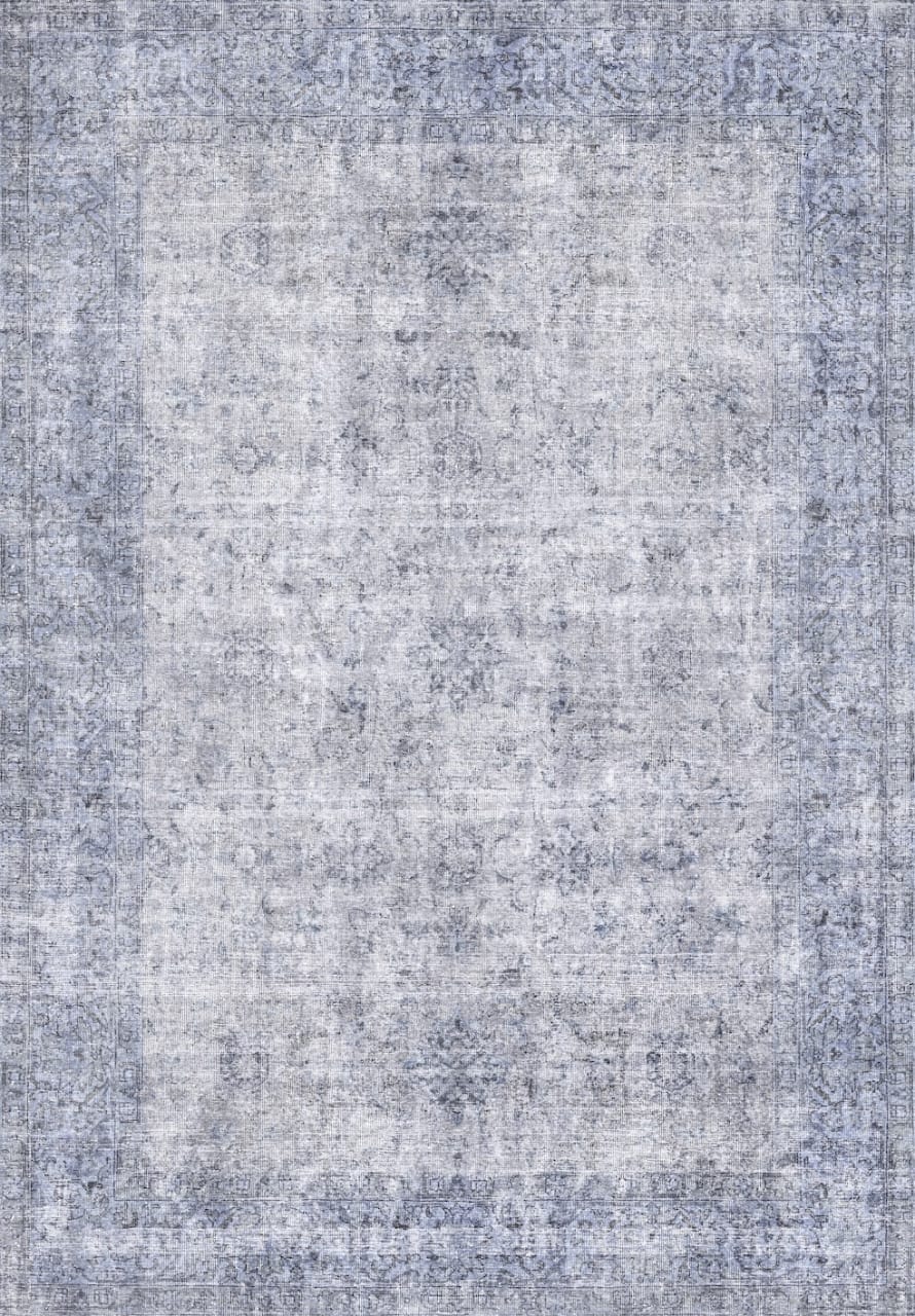 Serene Steel Vintage Rug