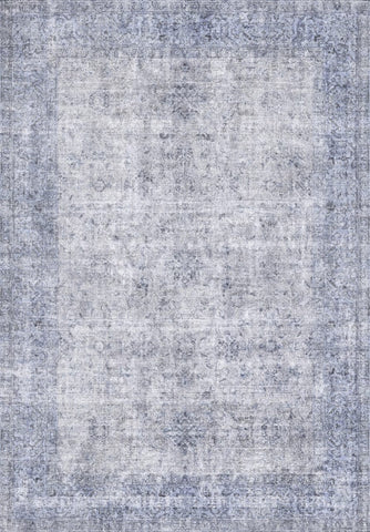 Serene Steel Vintage Rug