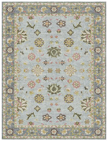 Classic Flora Slate & Rose Rug