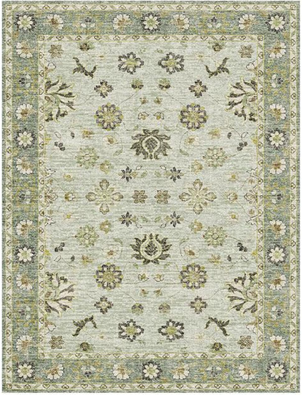 Flora Sage & Mint Botanical Rug