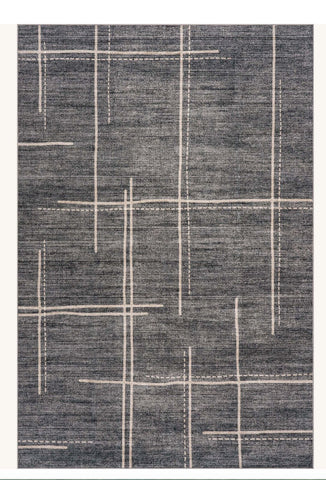 Urban Grid Abstract Rug