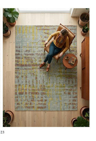 Mustard Wave Rug