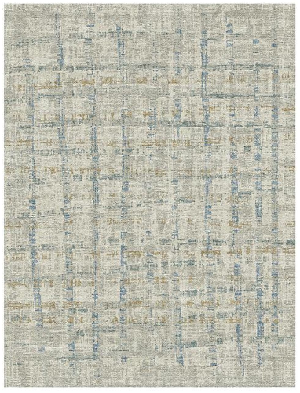 Contemporary Grid Abstract Rug