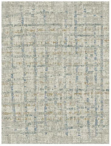 Contemporary Grid Abstract Rug