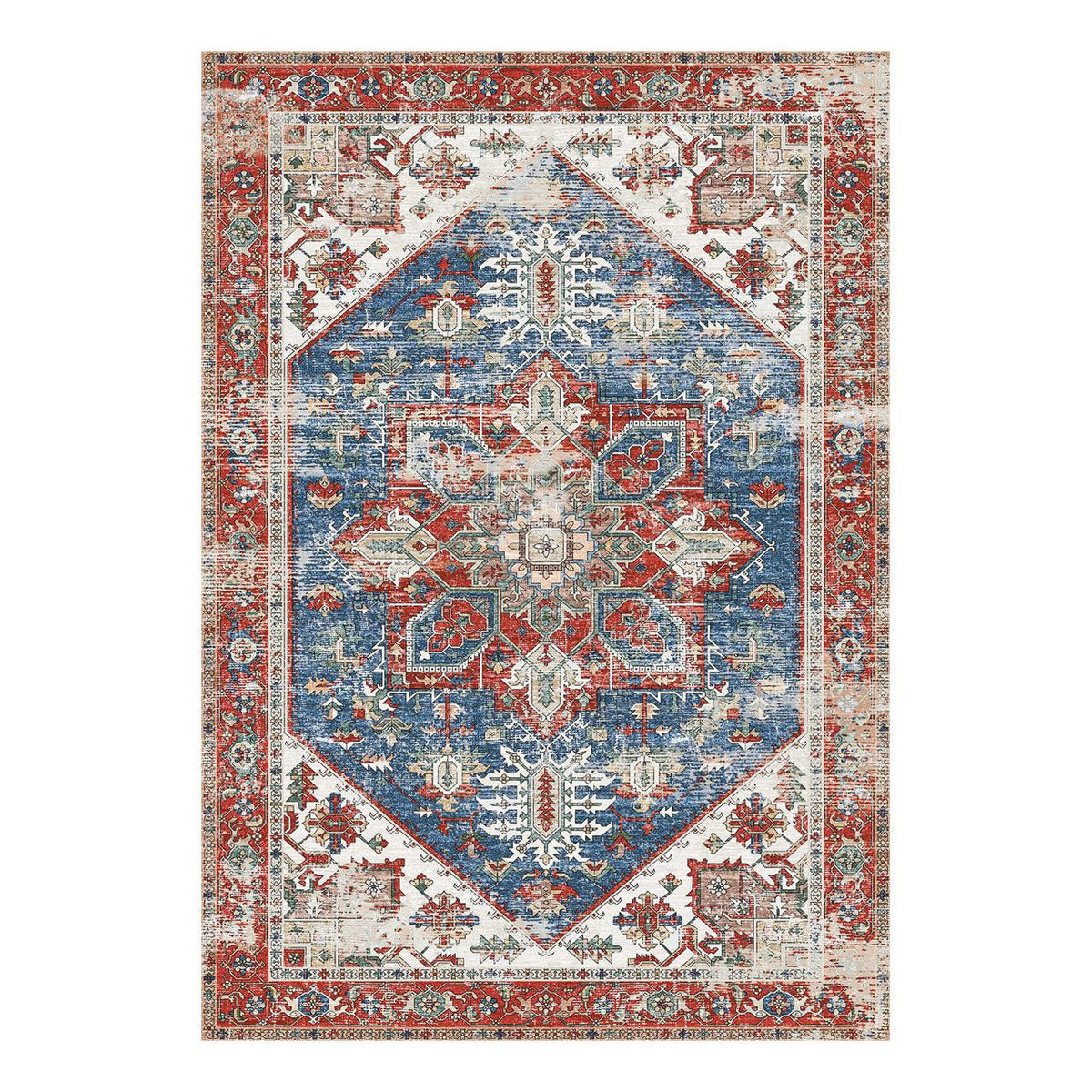 Vintage Heriz Medallion Rug