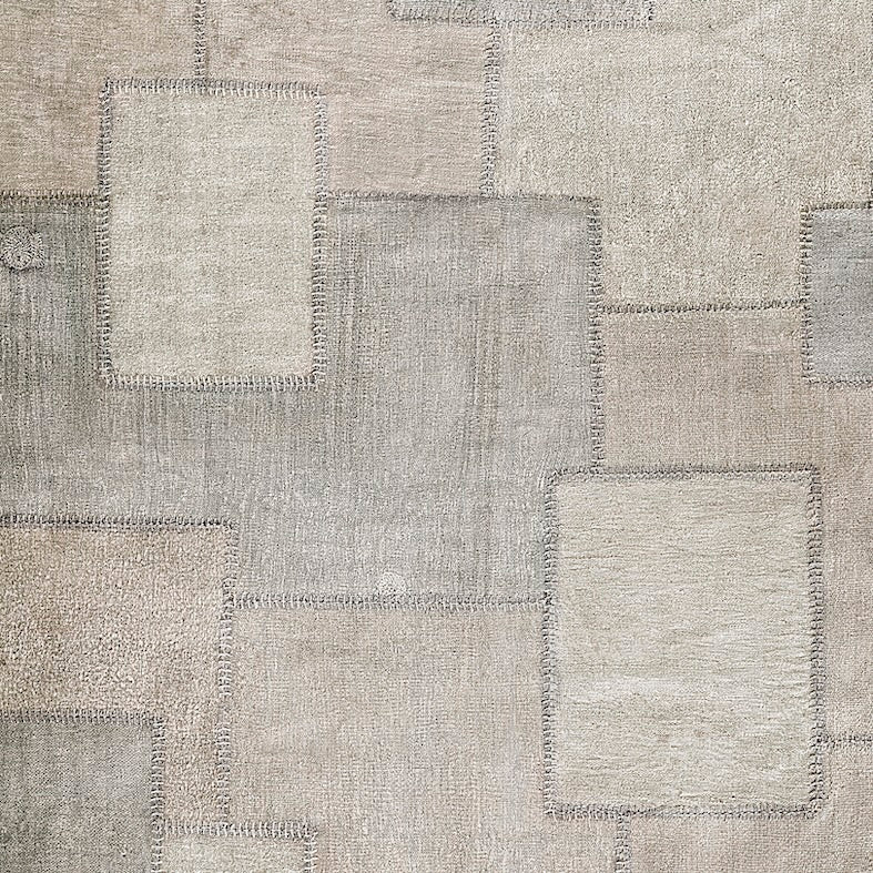 Textural Collage Modern Rug