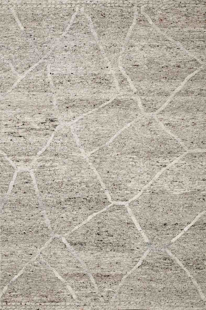 Modern Geometric Linear Grid Rug