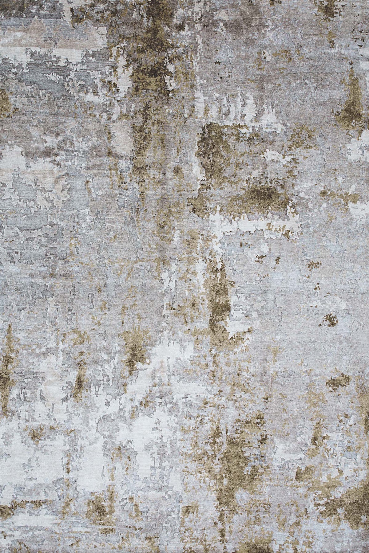 Golden Ochre Abstract Rug