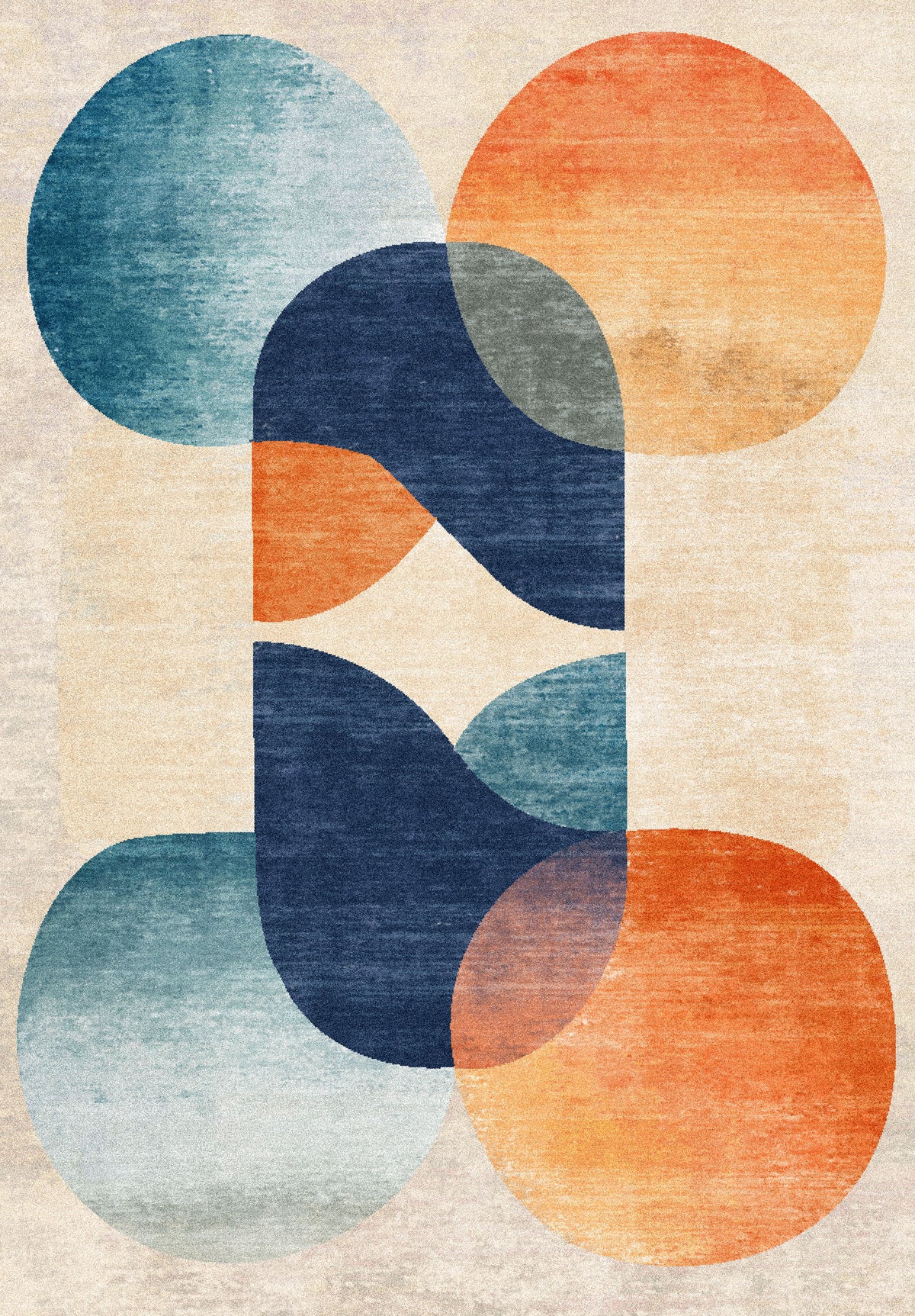 Orbital Echo Modern Rug