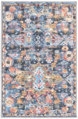 Ornate Royal Blue Tribal Runner
