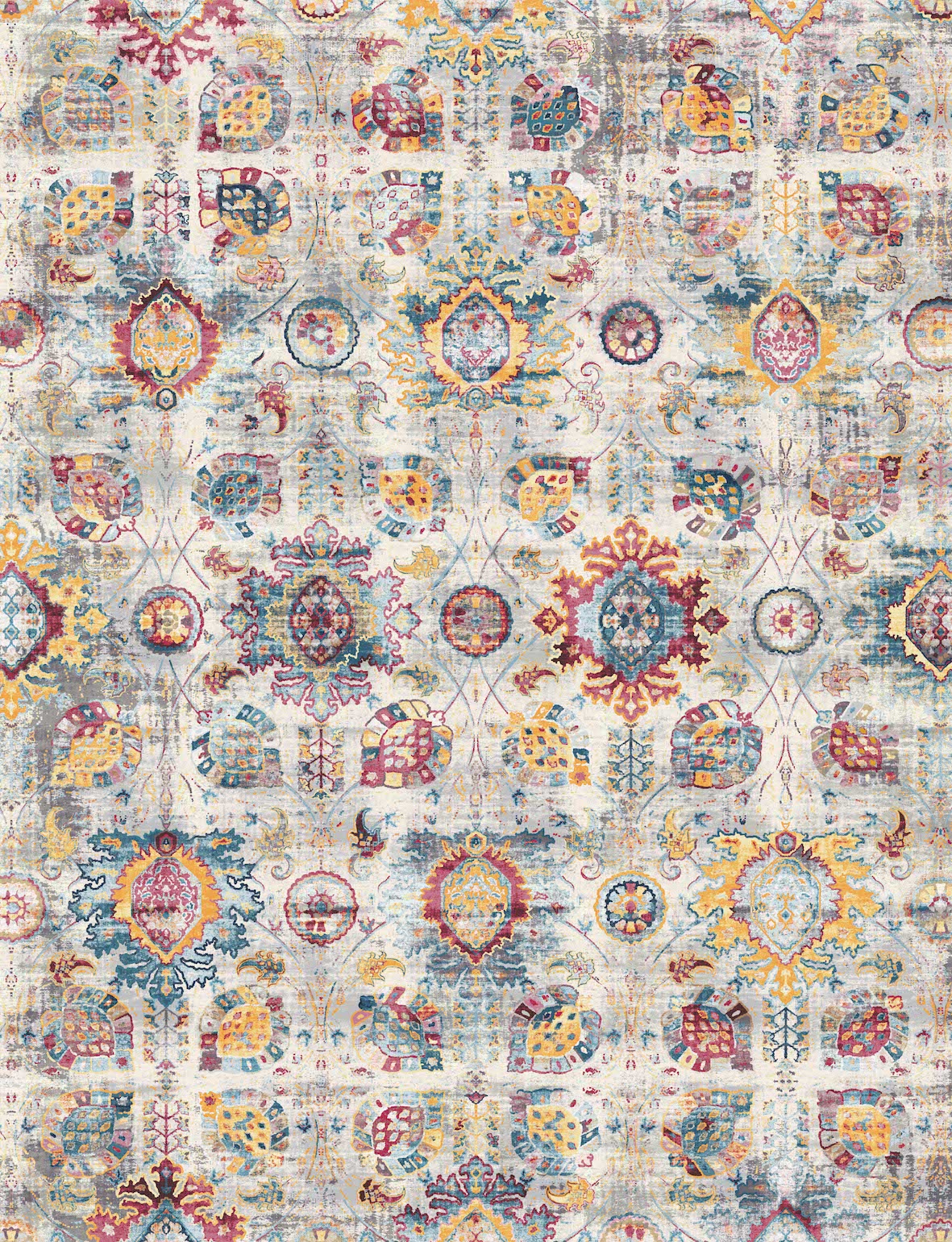 Global Medallion Confetti Area Rug