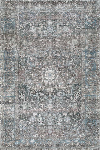 Vintage Blue Slate Persian Rug
