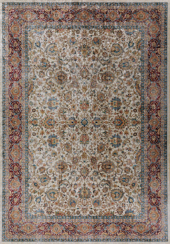 Boho Colorful Floral Medallion Rug