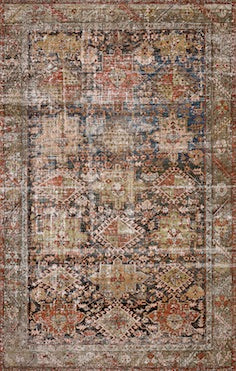 Vintage Muted Earthy Medallion Runner