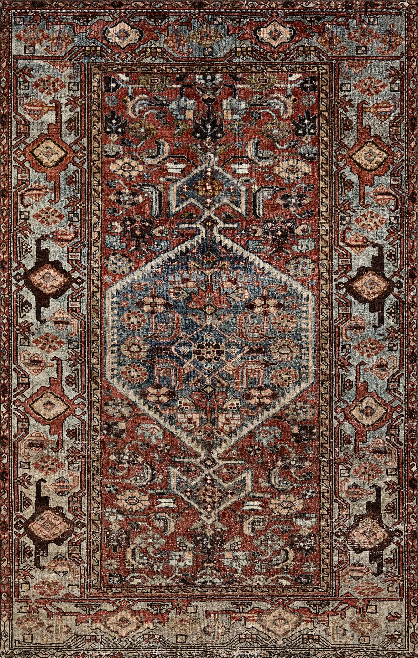 Plexa Ruby Rug Rustic Ruby Medallion RUG – Seggad Gallery