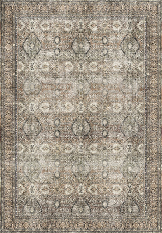 Classic Bronze Patina Medallion Rug