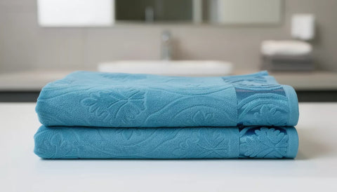 Soft Velour Light Blue Towel (90×150 cm)