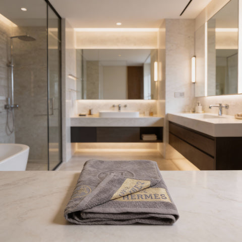 Grey VJ Supreme Sheared Velour H4 Towel (90×160 cm)