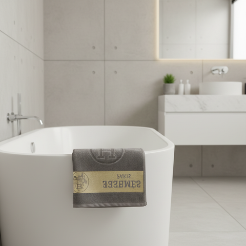 Grey VJ Supreme Sheared Velour H4 Towel (90×160 cm)