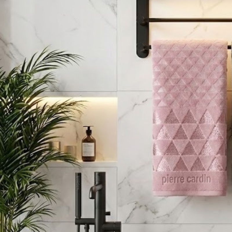 Blush Pink Sheared Velour Towel (50×90 cm)